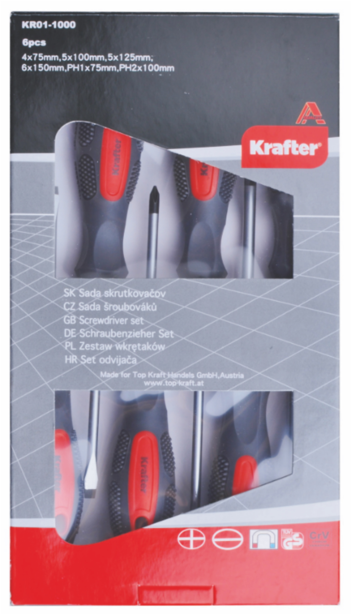 SKRUTKOVAČ  6 ks   BLISTER 