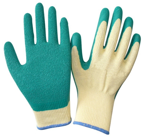 Rukavice bavl. potiahnuté robustnou vrstvou latexu č.9