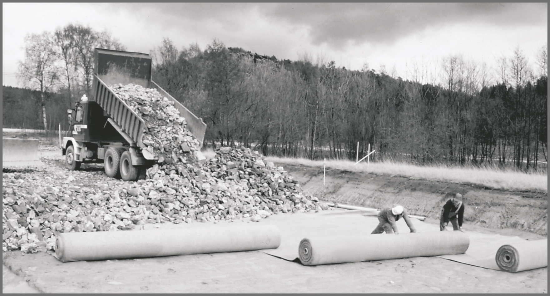 Geotextília PE 200g, 2 x 50 bm